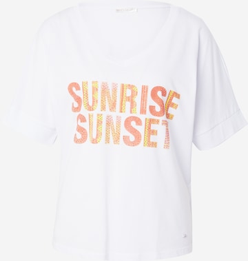 T-shirt 'SUNLIGHT' Key Largo en blanc : devant