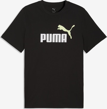 PUMA Shirt 'ESS No. 1' in Zwart: voorkant