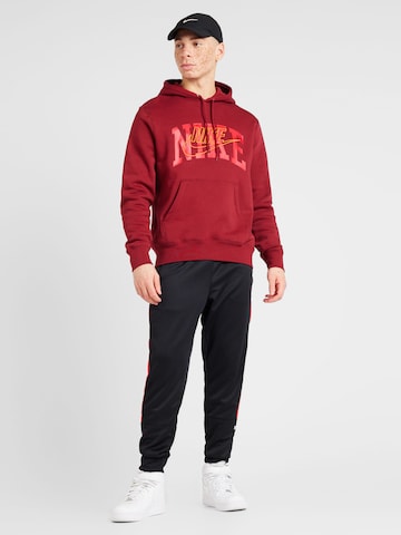 Nike Sportswear Μπλούζα φούτερ 'CLUB' σε κόκκινο