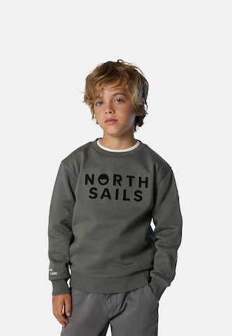 North Sails Sweatshirt in Grijs: voorkant