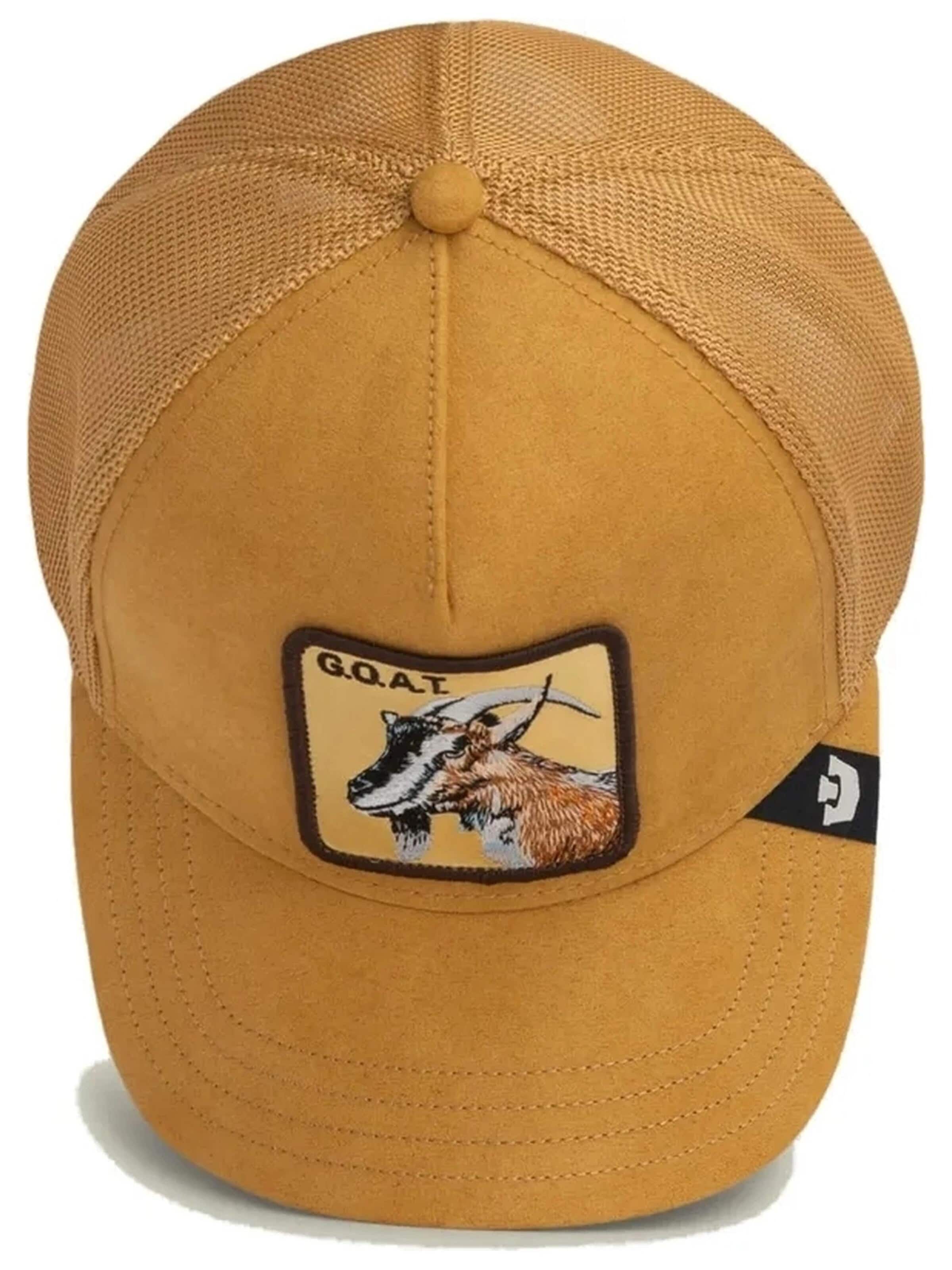 GOORIN Bros. Czapka z daszkiem 'Gorra goorin bros tostada cabra golden goat trucker cap 3' w kolorze beżowy