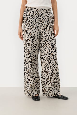Part Two Wide leg Broek 'TinkePW ' in Beige: voorkant