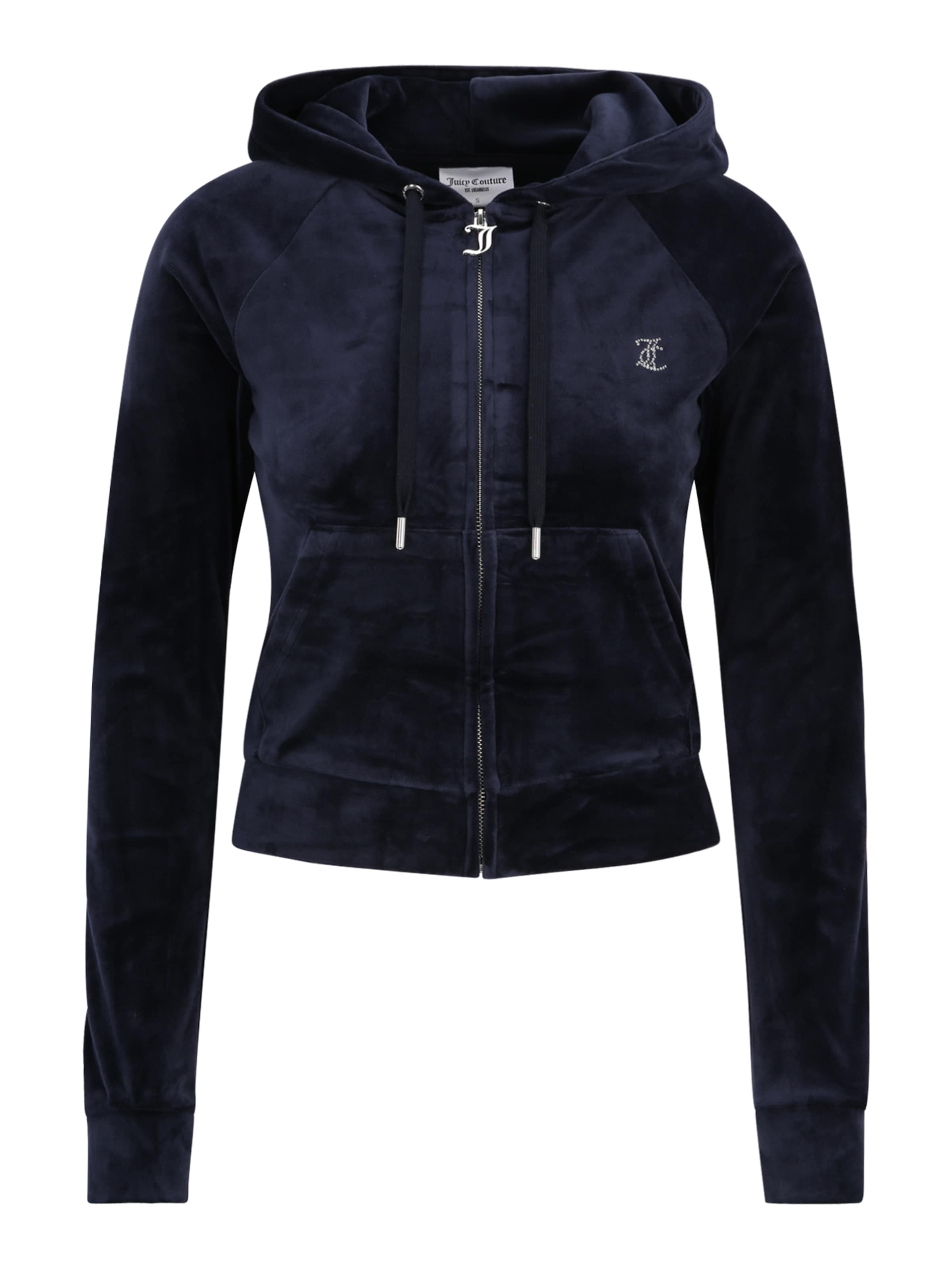 Juicy Couture Tall Кофта на молнии 'MADISON' в Синий: спереди