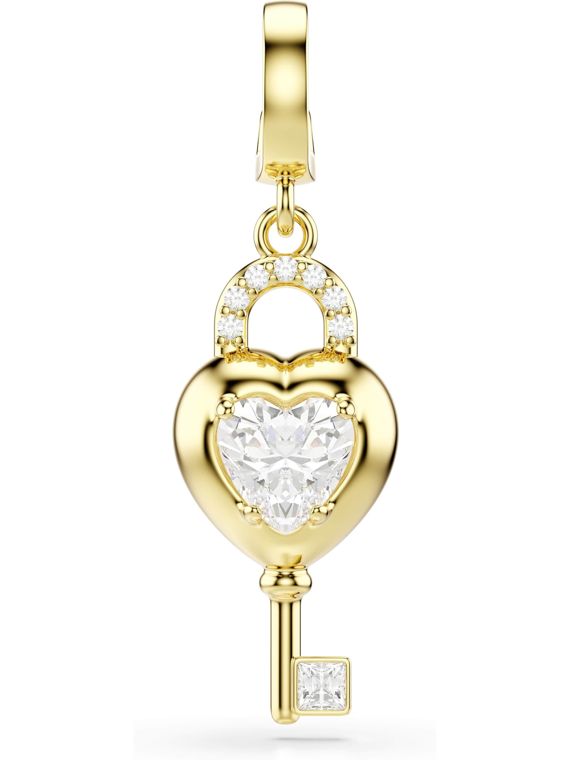 Swarovski Pendant in Gold: front