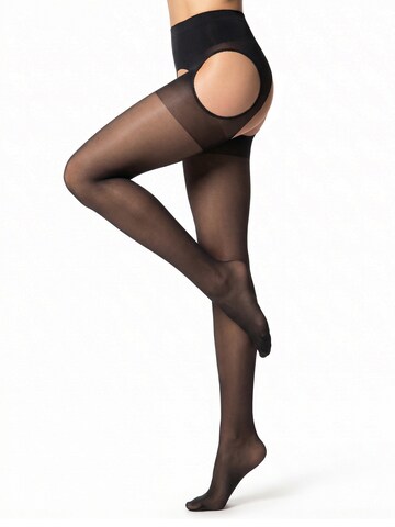 GLAMORY Feinstrumpfhose 'Plaisir Ouvert 20 Strapsstrumpfhose'‌‌‌‌‌ in Schwarz: Vorderseite