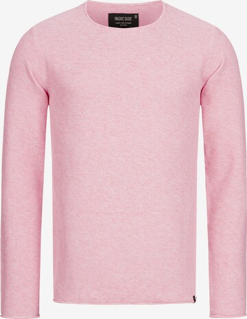 INDICODE JEANS Sweater 'Loakim' in Pink: front