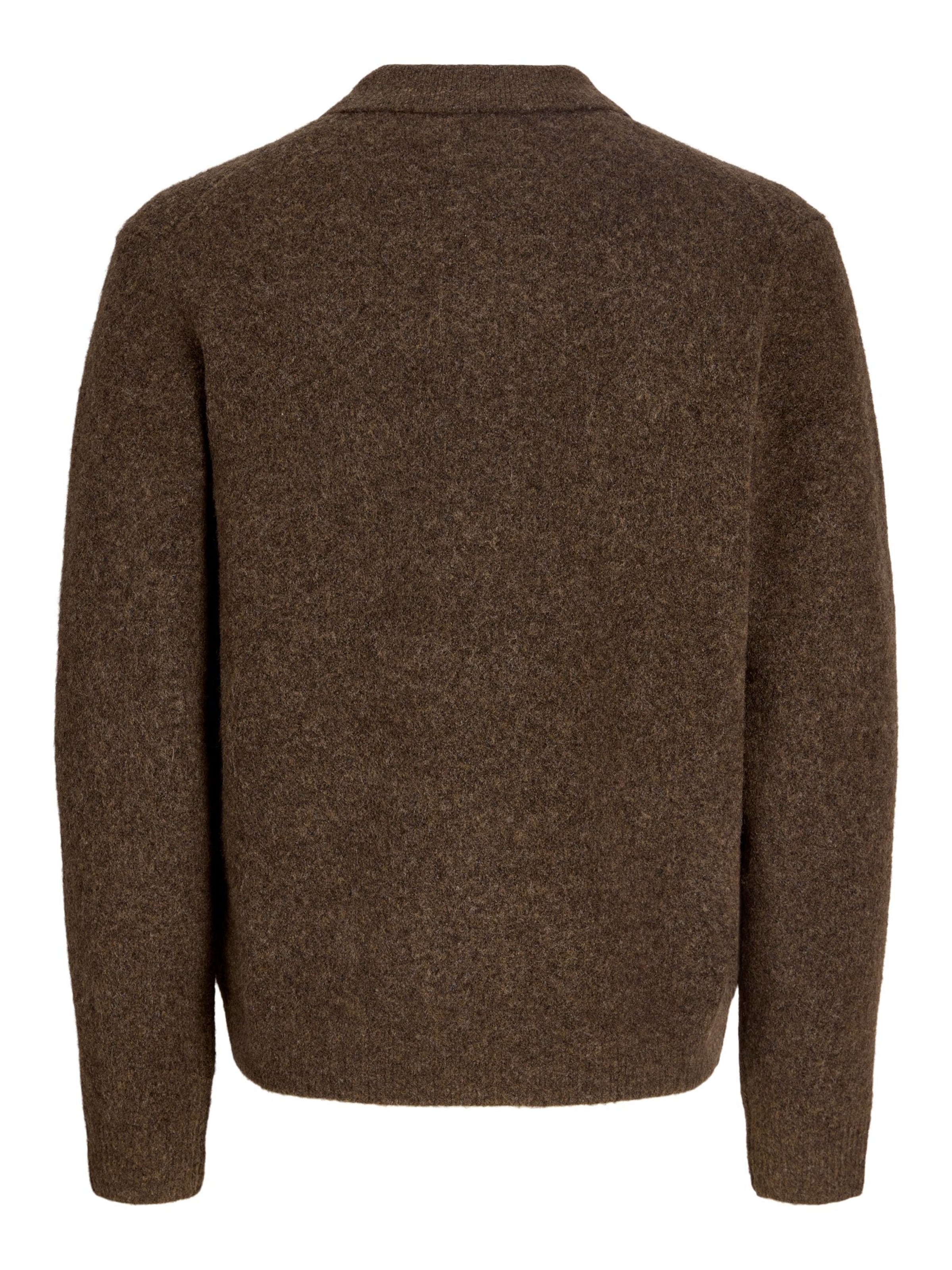JACK & JONES Gebreid vest in Bruin