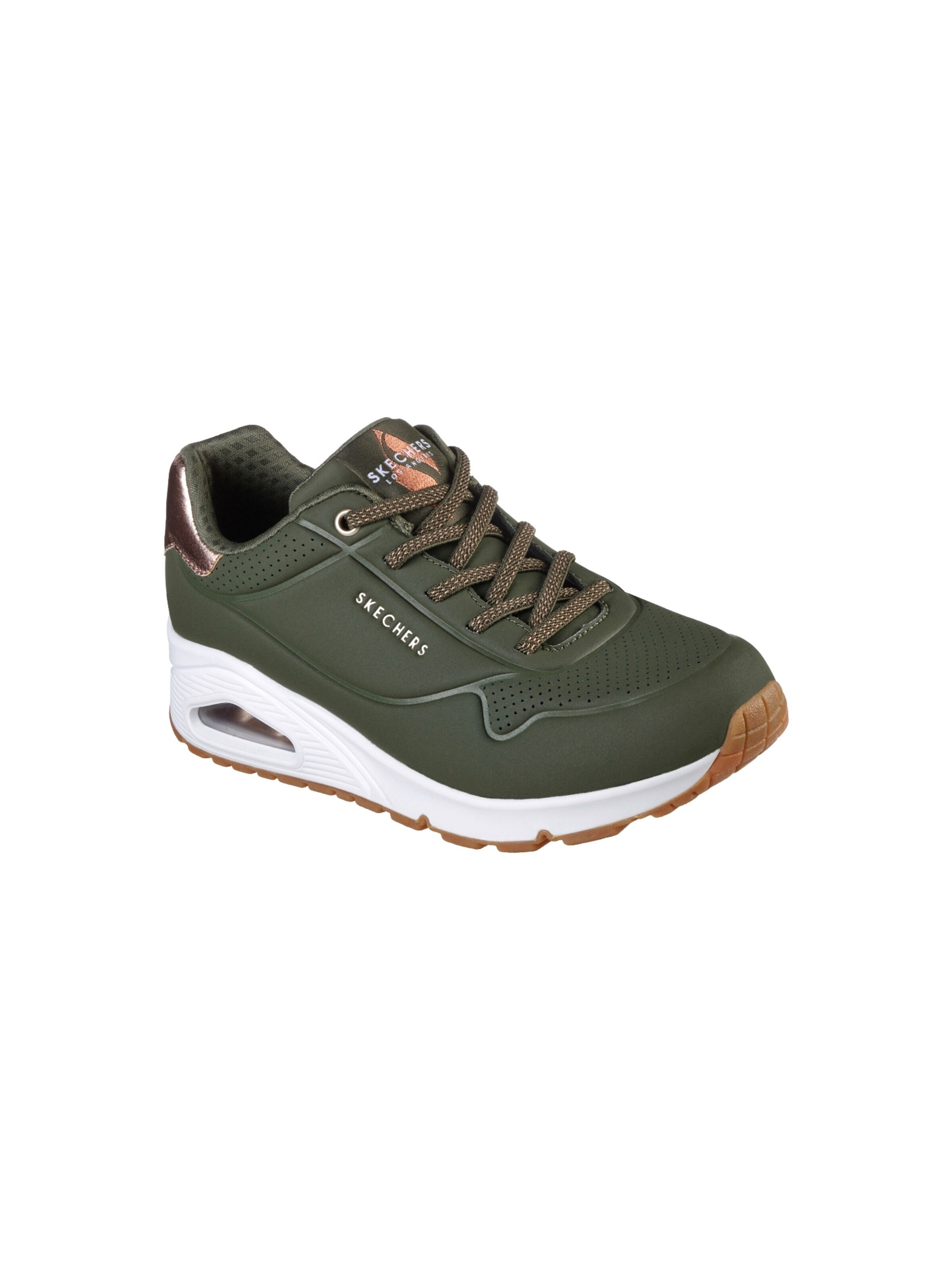 SKECHERS - Calzado deportivo con cordones en verde