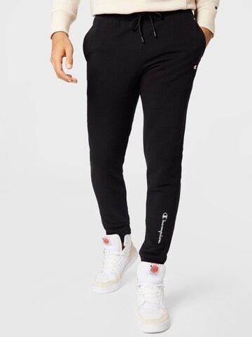 Champion Authentic Athletic Apparel Tapered Broek in Zwart: voorkant