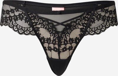 Hunkemöller String 'Daisy' en noir, Vue avec produit