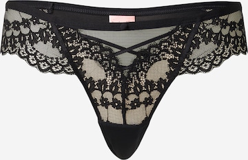 String 'Daisy' Hunkemöller en noir : devant