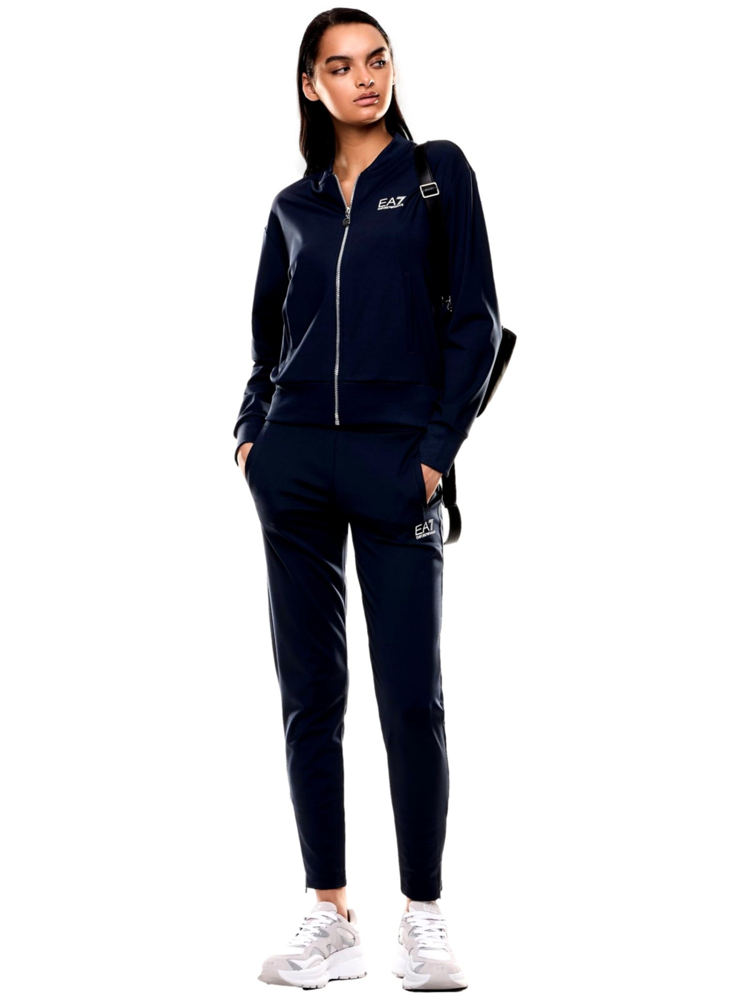 Tuta da jogging di EA7 Emporio Armani in blu: frontale