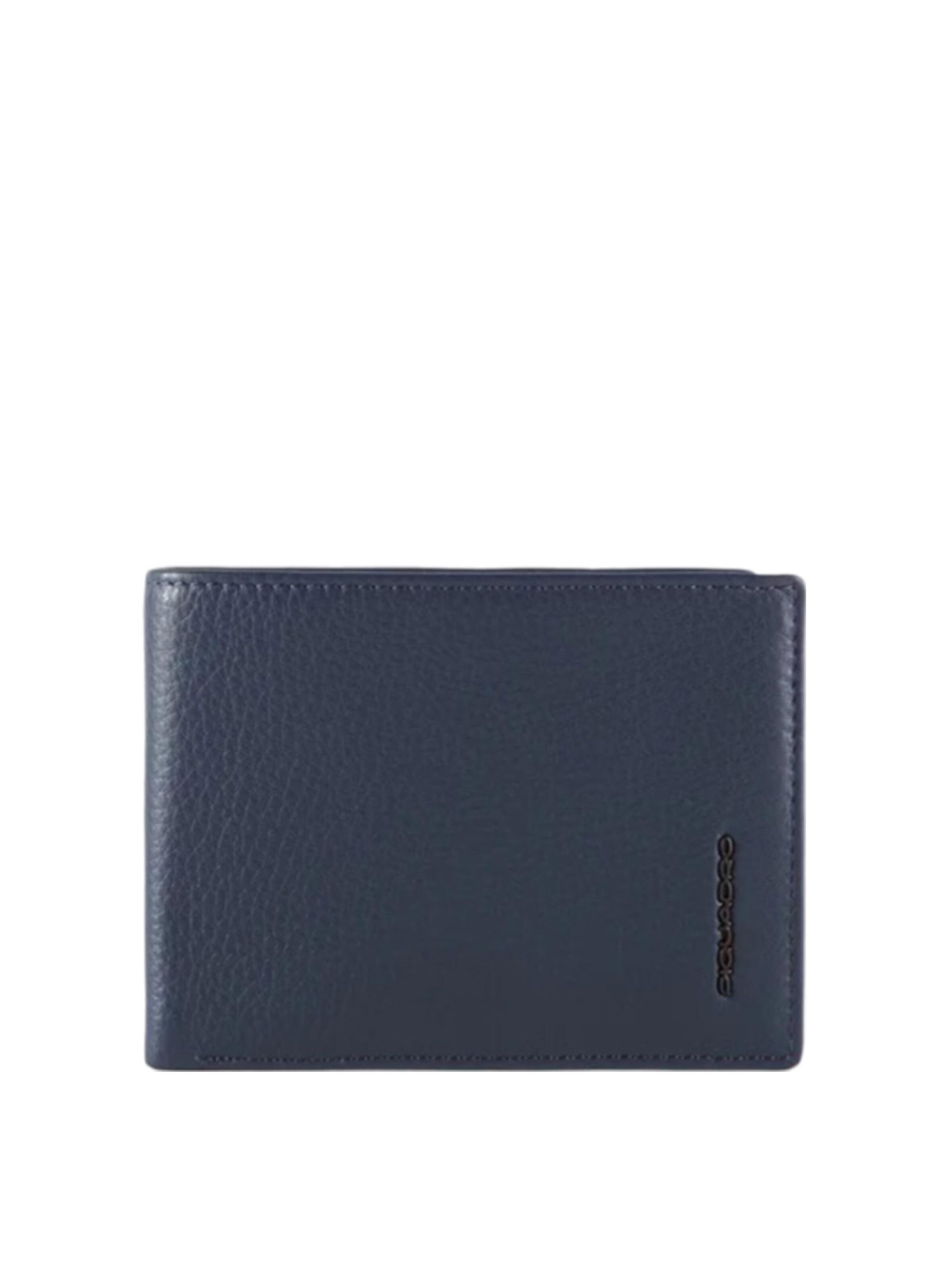 Piquadro - Cartera en azul: frente