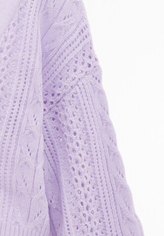 aleva Knit Cardigan in Purple