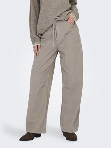 ONLY Wide Leg Hose 'ONLBleecker' in Beige: Vorderseite