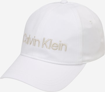 Calvin Klein Cap in White: front