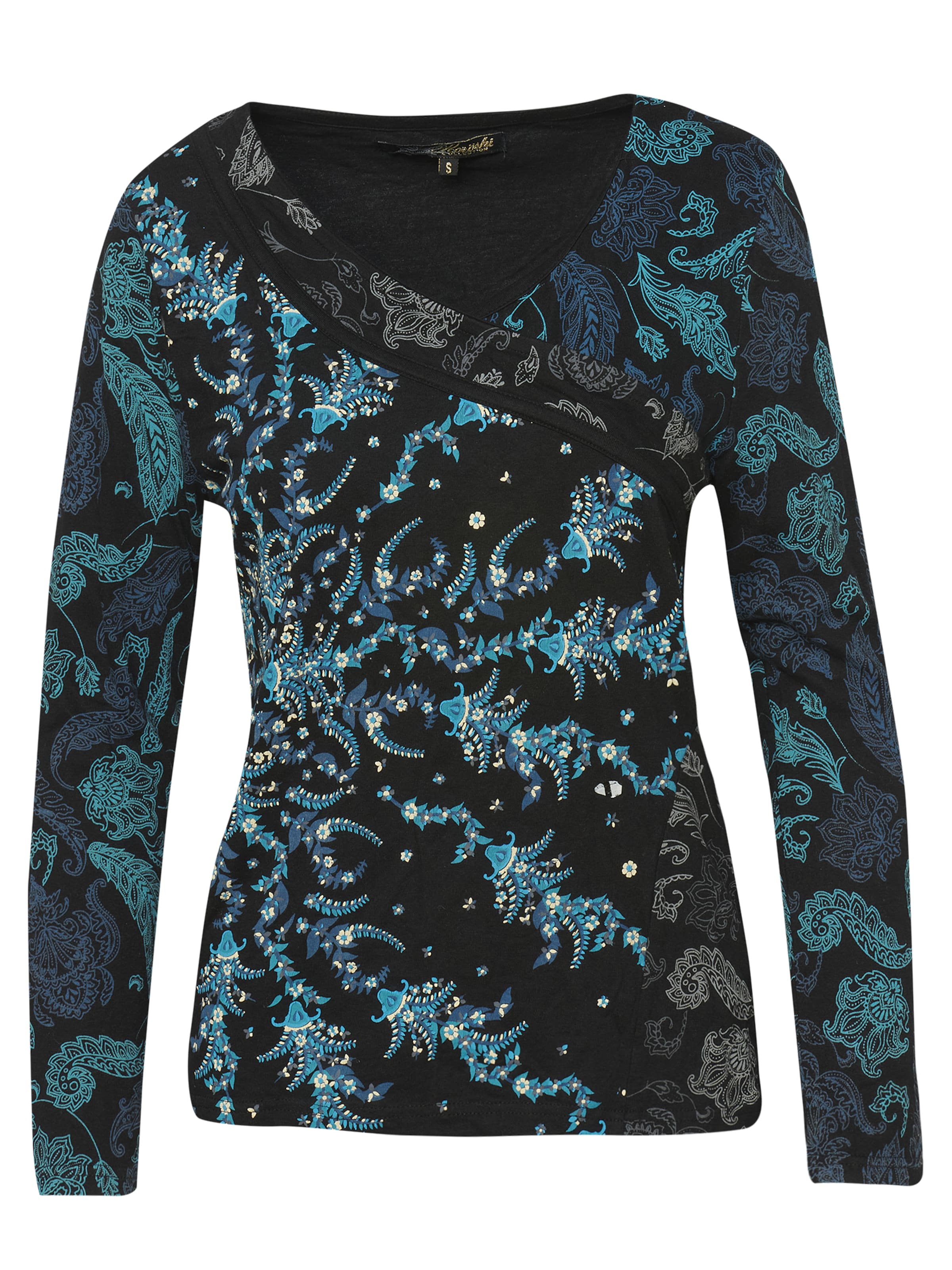 T-shirt KOROSHI en bleu : devant