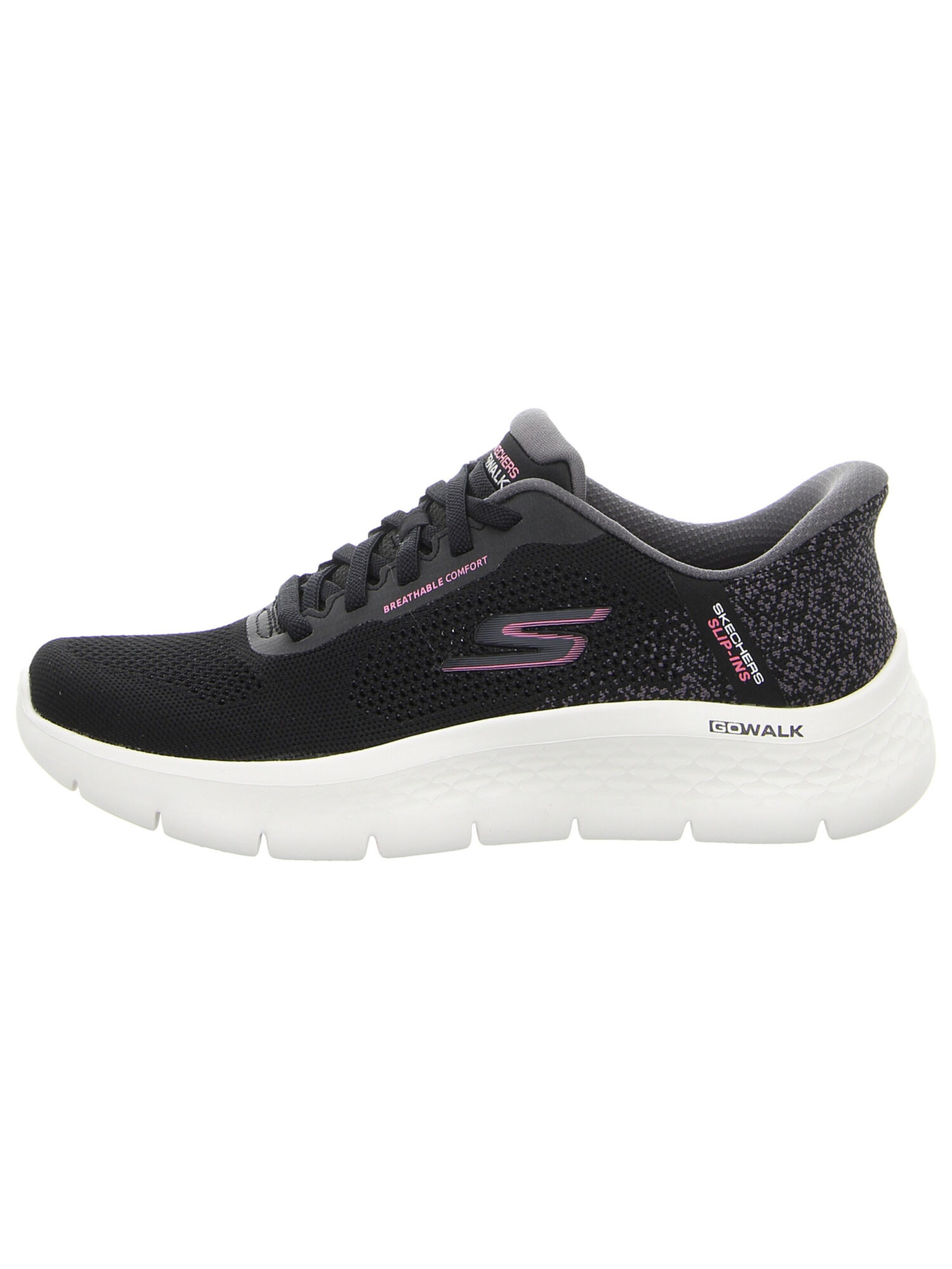 SKECHERS Classic Flats 'GO WALK FLEX-SAFIYA' in Black