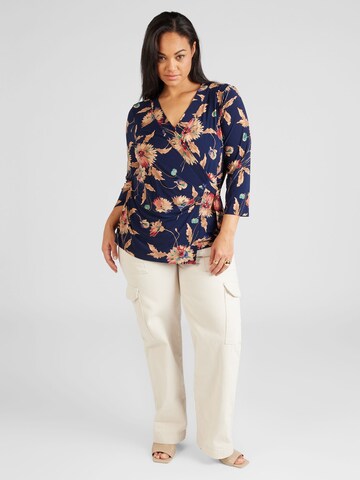 Lauren Ralph Lauren Plus Blouse 'JAINAB' in Blauw