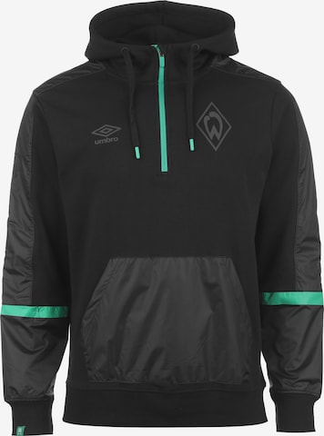 UMBRO Sweatshirt 'SV Werder Bremen' in Schwarz: predná strana