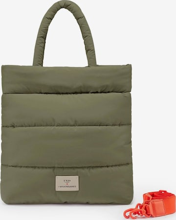 Les Visionnaires Shopper 'Unio' in Groen: voorkant