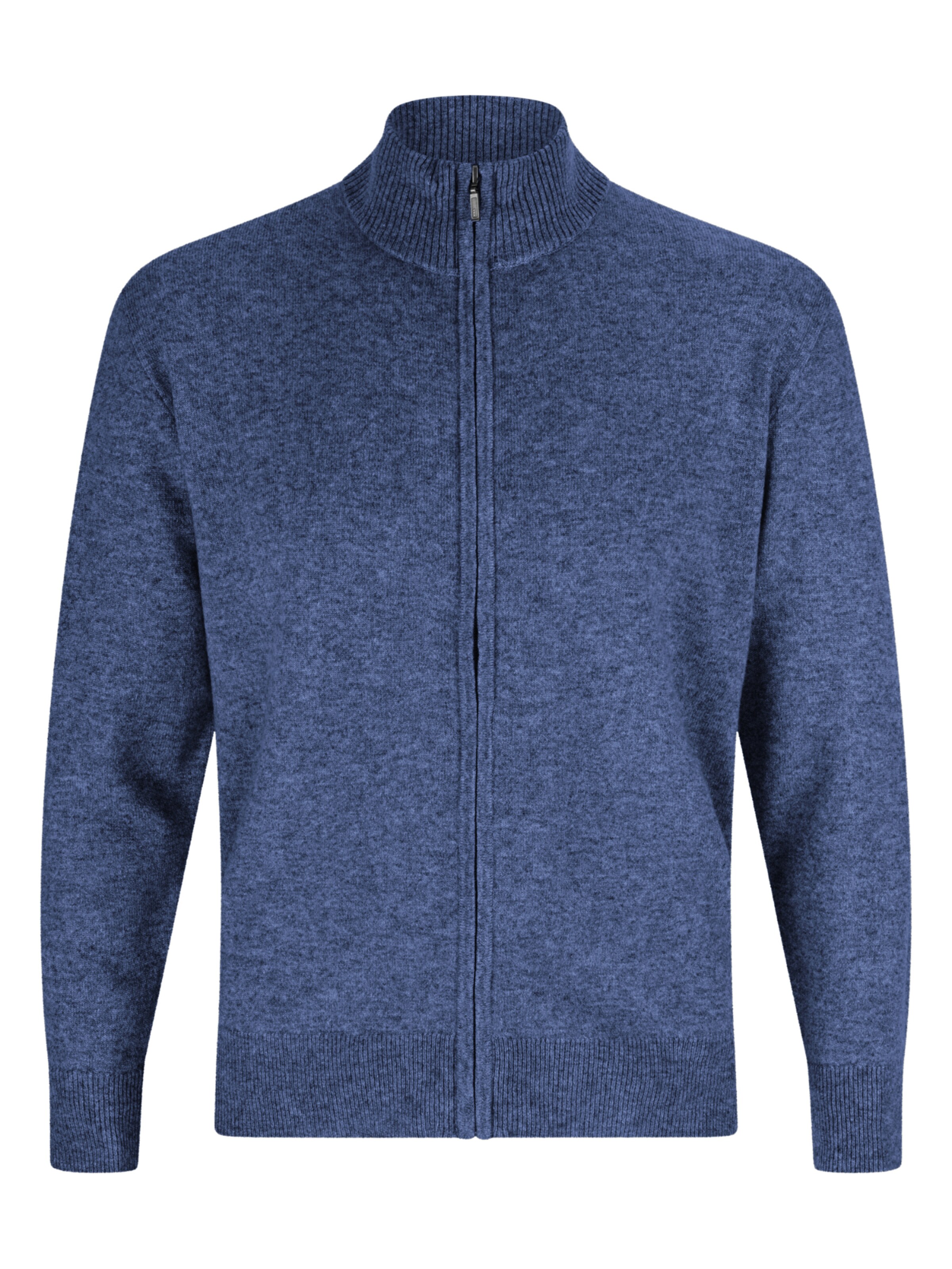 CASH-MERE.CH Knit cardigan in Blue: front