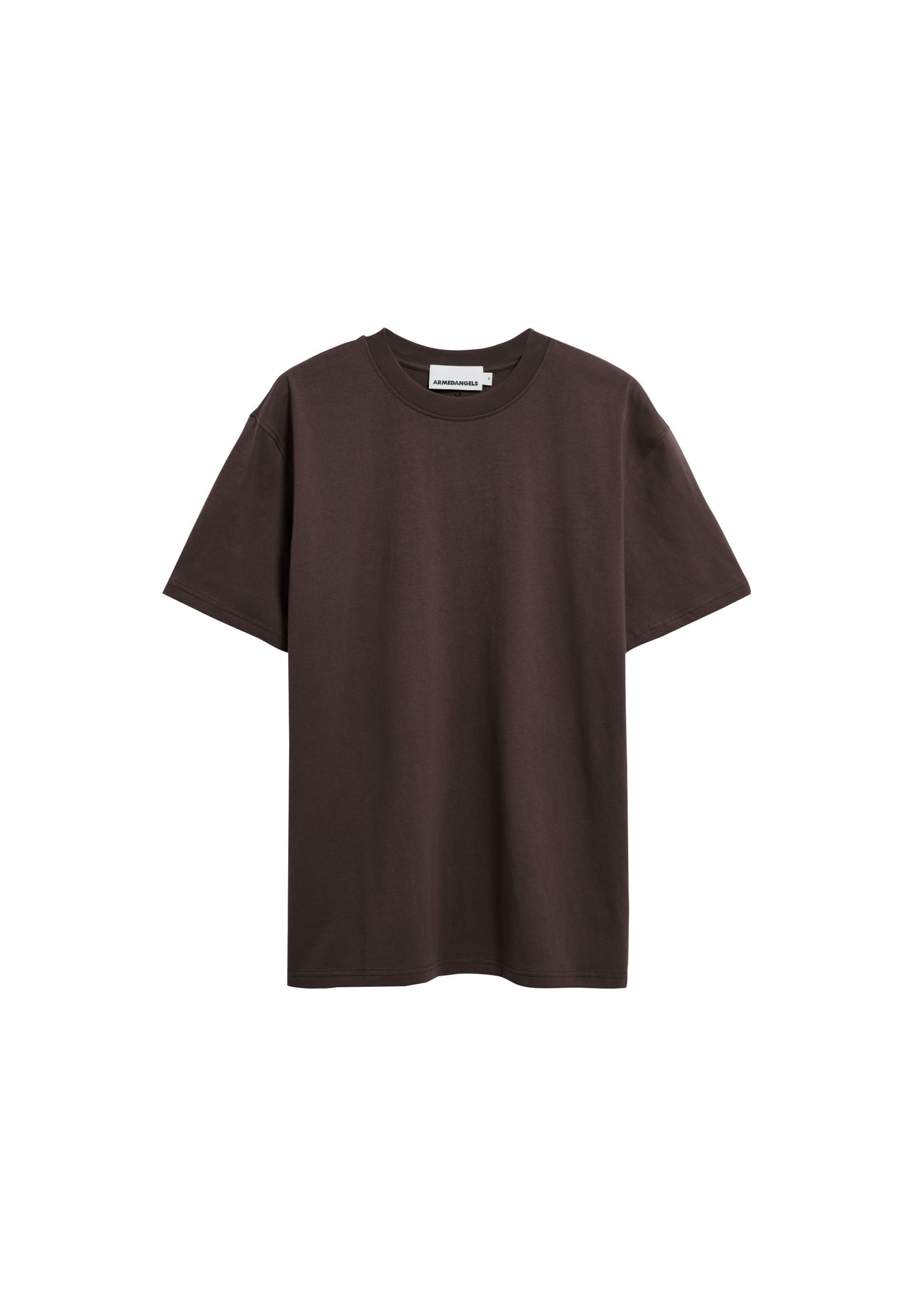 ARMEDANGELS T-Shirt 'Maarkos' in Braun: Vorderseite