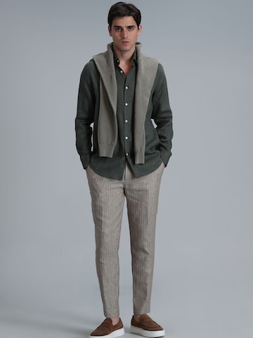 Lufian Comfort fit Button Up Shirt in Green