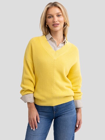 Pull-over 'Cynthiana' BIG STAR en jaune : devant