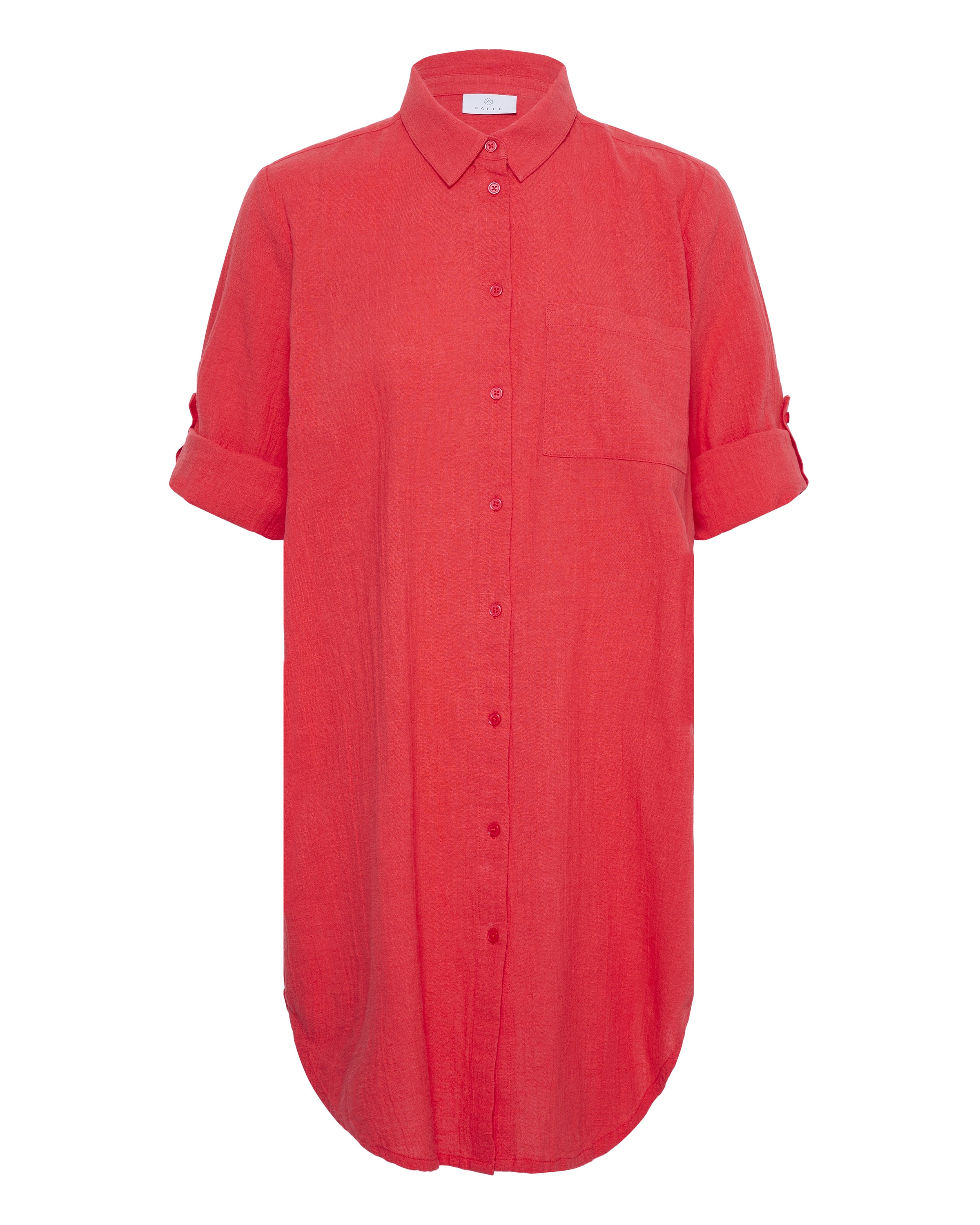 Kaffe Blouse in Rood: voorkant