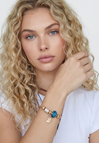 Gaya - Pulsera en oro: frente