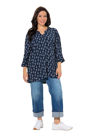 Ulla Popken Tuniek in Blauw: voorkant