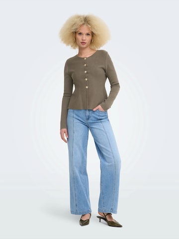 ONLY Strickjacke in Braun