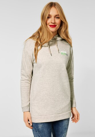 STREET ONE Sweatshirt in Beige: front