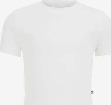 T-Shirt WE Fashion en blanc : devant