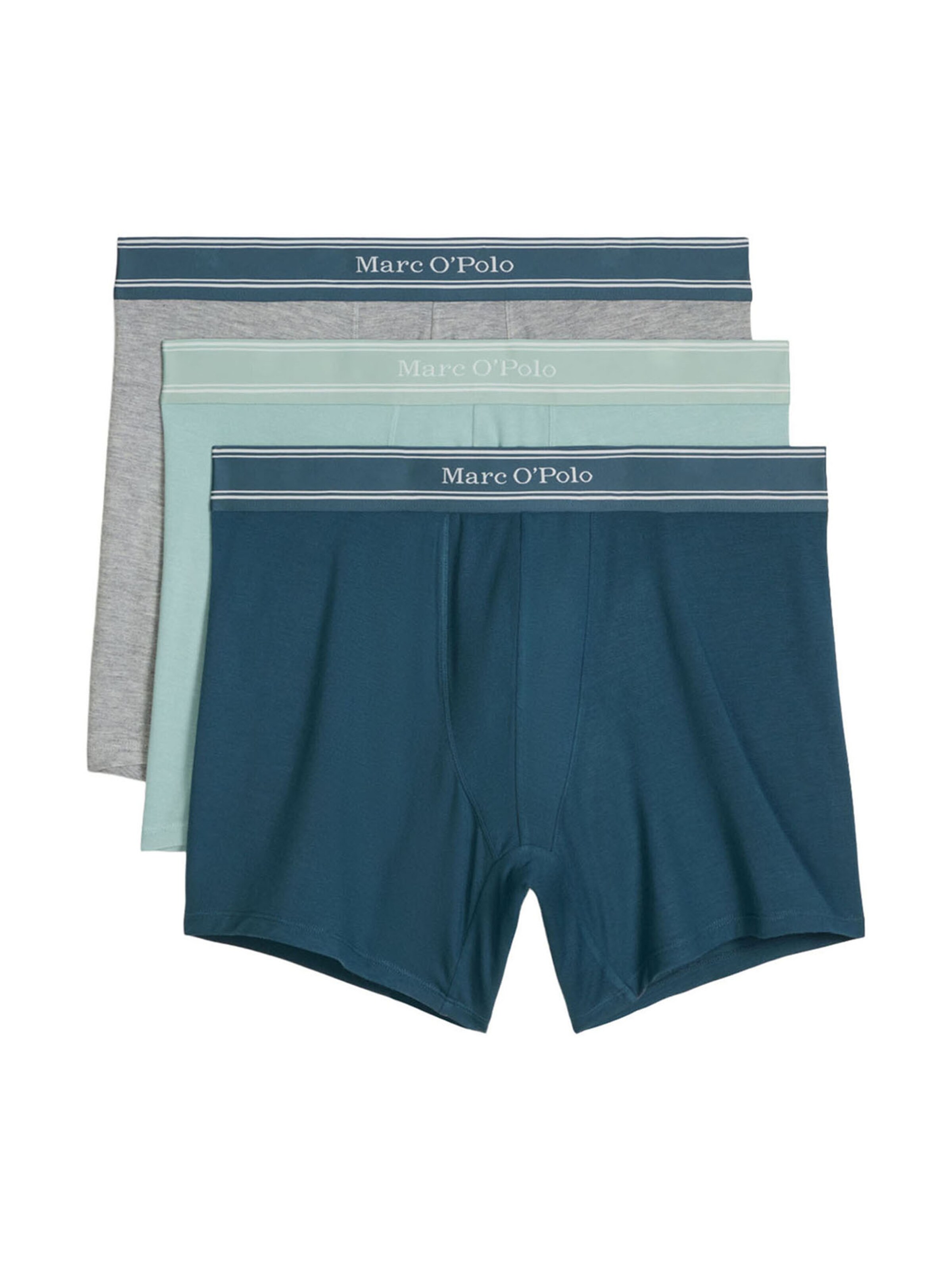 Marc O'Polo Langer Boxer ' Modal ' in Blau: Vorderseite