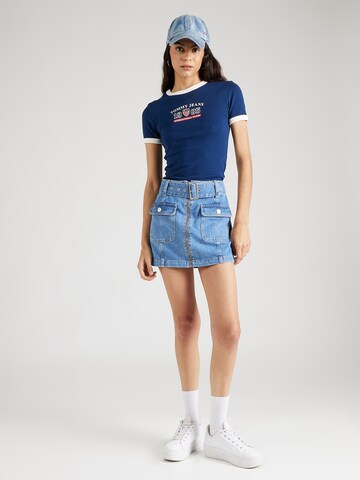 Tommy Jeans Sukně – modrá