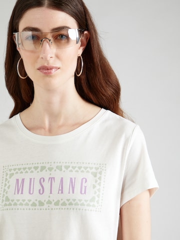 MUSTANG T-Shirt 'Albany' in Weiß