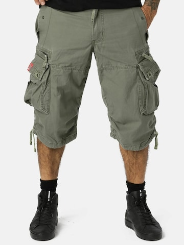 Loosefit Pantalon cargo 'BAGGY' Molecule en vert : devant