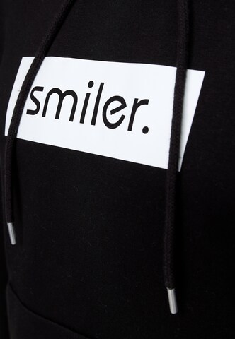 smiler. Sweatshirt 'Happy' in Zwart