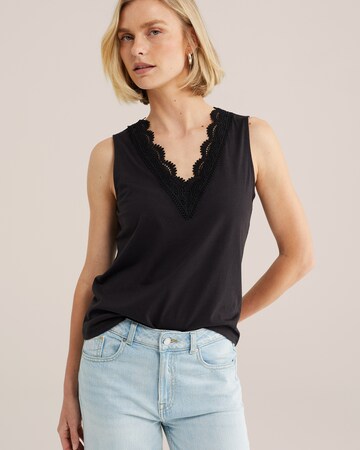 WE Fashion Toppi värissä musta: etupuoli