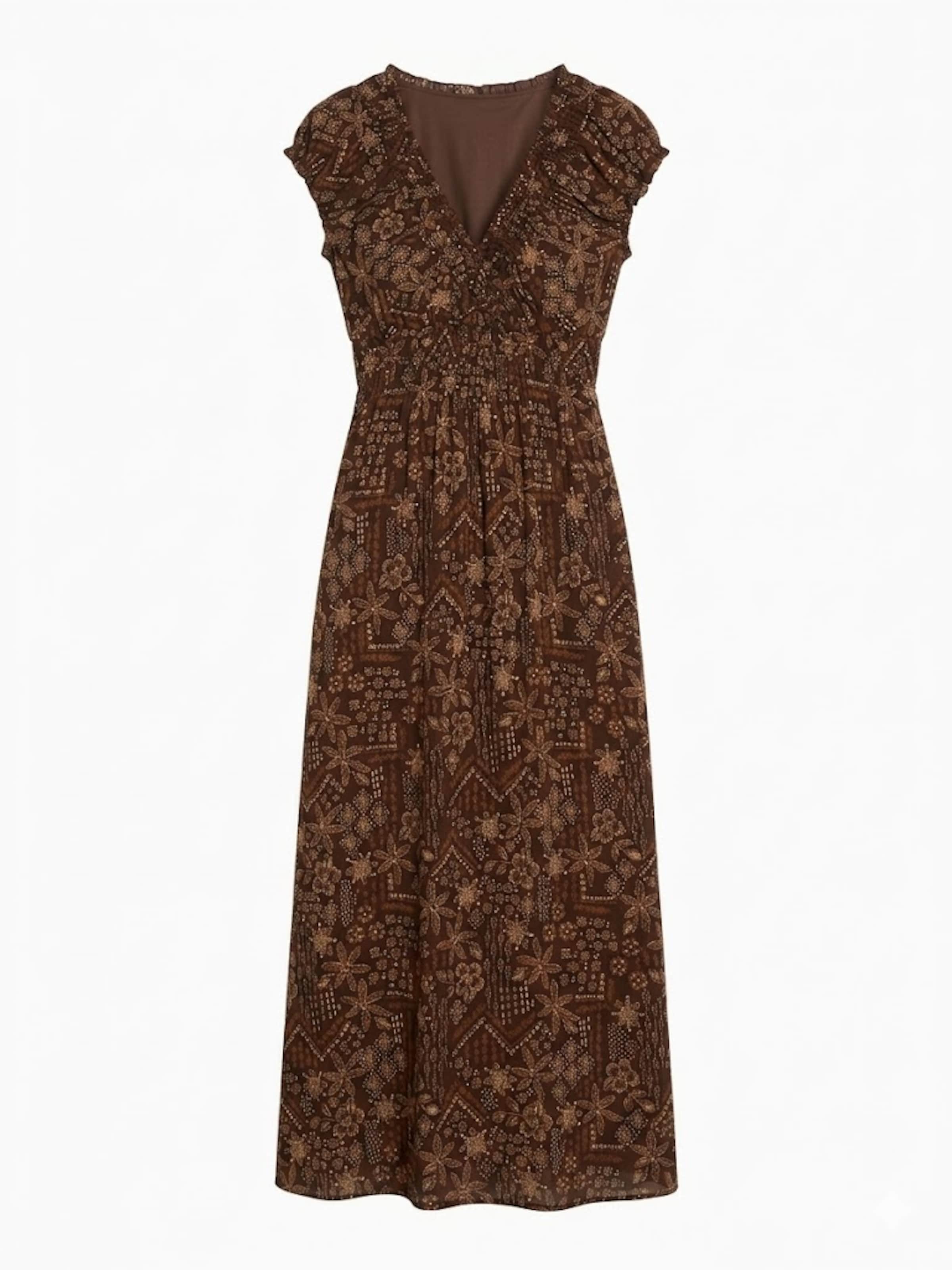 Robe Apricot en marron : devant