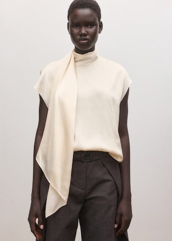 MANGO Blouse 'Matrina' in Beige: front