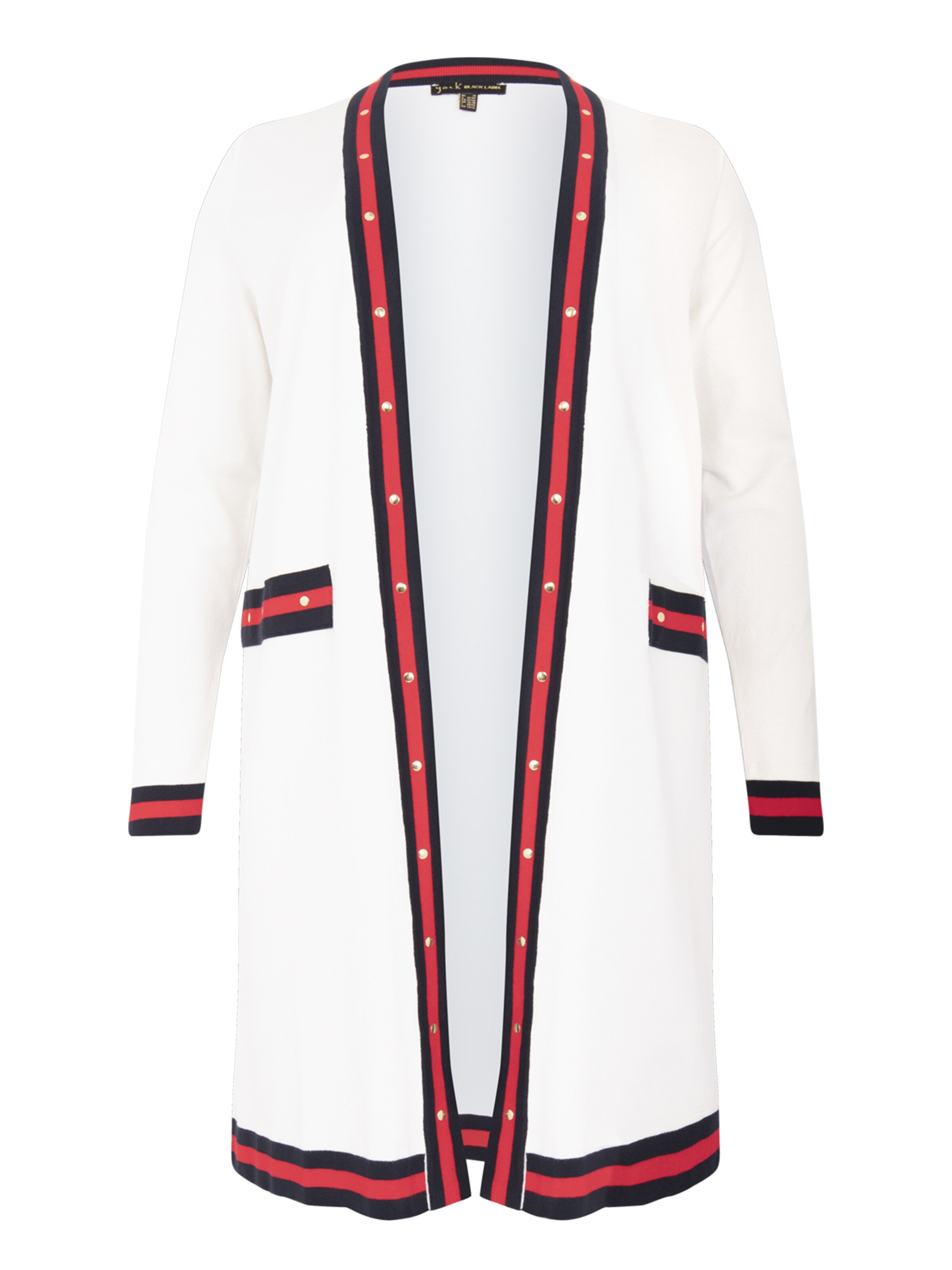 Cardigan YOEK en blanc : devant