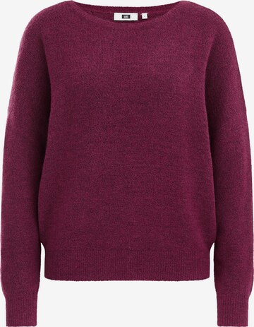 Pull-over WE Fashion en rose : devant