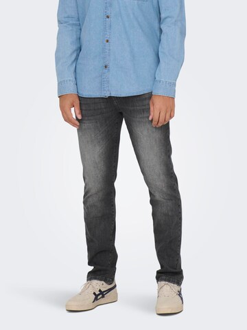 Only & Sons Regular Jeans 'WEFT' in Grijs: voorkant