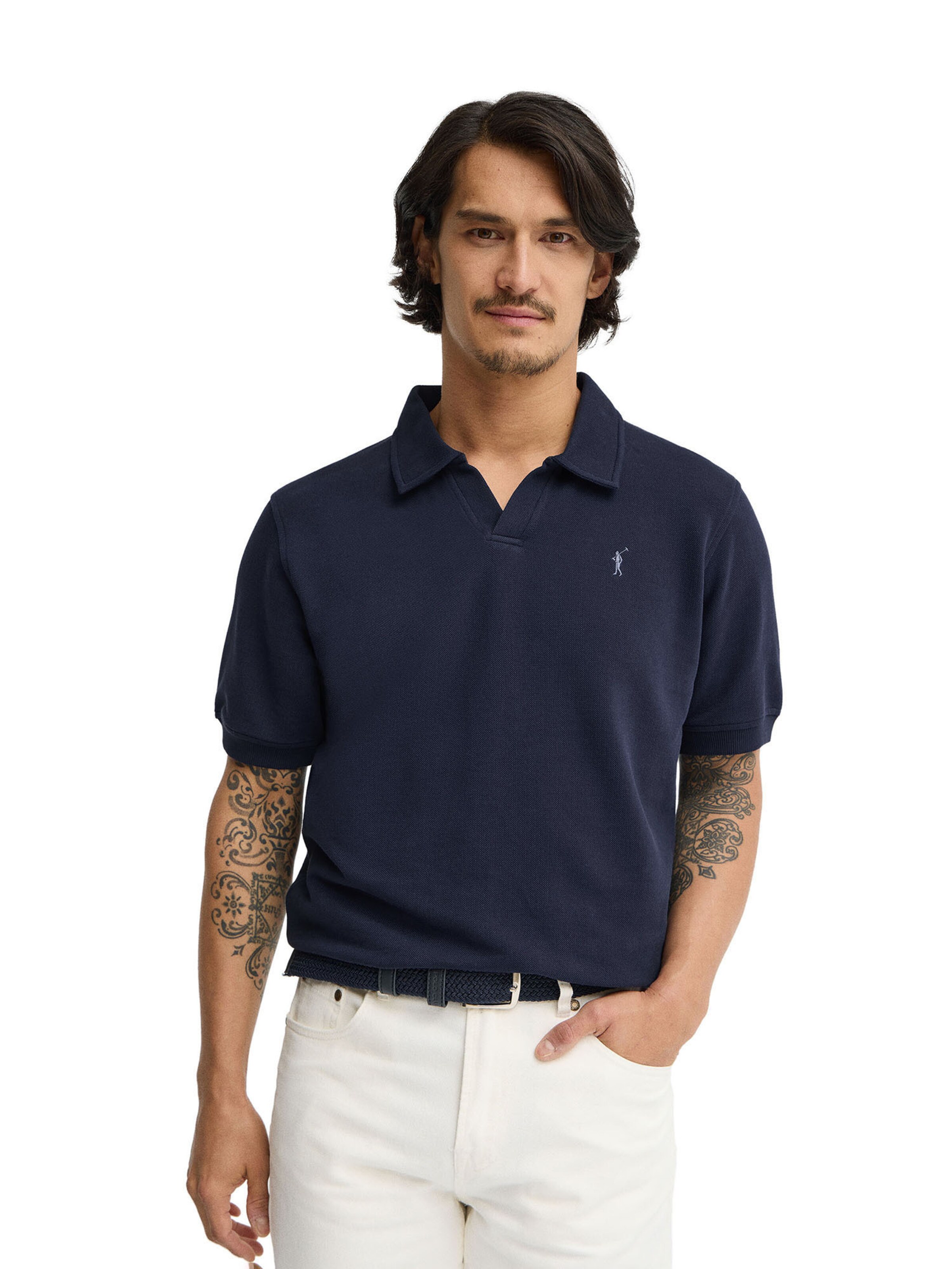 Polo Club Shirt in Blue: front
