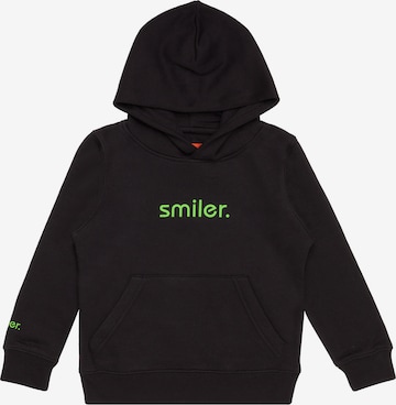 smiler. Sweatshirt in Black: front