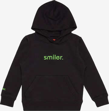 smiler. Sweatshirt in Schwarz: predná strana