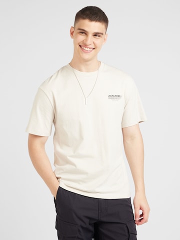 JACK & JONES T-Shirt 'JJOLIVE' in Beige: Vorderseite